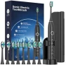 Thumbnail Sonic Electric Toothbrush for Adults with 8 Brush Heads and Travel Case — Electric Toothbrush, Rtauys