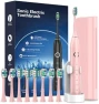 Thumbnail Sonic Electric Toothbrush for Adults with 8 Brush Heads and Travel Case — Electric Toothbrush, Rtauys