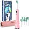 Thumbnail Ultrasonic Electric Toothbrush with LED Screen, 5 Modes, Long Battery Life, 8 Brush Heads, Travel Case — Electric Toothbrush, 7AM2M