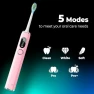 Thumbnail Ultrasonic Electric Toothbrush with LED Screen, 5 Modes, Long Battery Life, 8 Brush Heads, Travel Case — Electric Toothbrush, 7AM2M