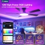 Thumbnail Ceiling Fan with Lights — Smart Fan, Amico