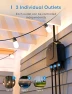 Thumbnail Outdoor Wi-Fi Outlet with 3 Independent Sockets — Smart Plug, meross