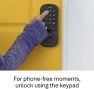 Thumbnail Satin Nickel Assure Lock Entry Door Handle with Wi-Fi Connected Keypad — Smart Lock, Yale