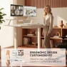 Thumbnail Electric Standing Desk with Drawers and Monitor Stand — Standing Desk, COMHOMA