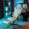 Thumbnail Ergonomic Gaming Chair with Footrest, Massage Lumbar Cushion, and Adjustable Recliner — Smart Chairs, SUKIDA