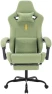 Thumbnail Ergonomic Gaming Chair with Footrest, Massage Lumbar Cushion, and Adjustable Recliner — Smart Chairs, SUKIDA