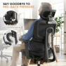 Thumbnail Ergonomic Office Chair with Adjustable Headrest, 3D Armrests, and Lumbar Support — Smart Chairs, Magshion
