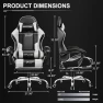 Thumbnail Gaming Chair with Footrest and Lumbar Support — Smart Chairs, GTPLAYER