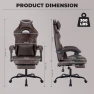 Thumbnail Gaming Chair with Footrest and Massage Lumbar Support — Smart Chairs, NIONIK
