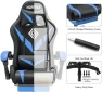 Thumbnail Gaming Chair with Massage, Bluetooth Speakers, and LED Lights — Smart Chairs, HOFFREE
