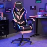 Thumbnail Gaming Chair with Massage, Bluetooth Speakers, and LED Lights — Smart Chairs, HOFFREE
