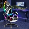 Thumbnail Gaming Chair with Massage, Bluetooth Speakers, and LED Lights — Smart Chairs, HOFFREE