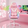 Thumbnail Gaming Chair with Massage, Bluetooth Speakers, and LED Lights — Smart Chairs, HOFFREE