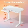 Thumbnail Glass Standing Desk with Drawers — Standing Desk, HUANUO