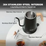 Thumbnail Gooseneck Electric Kettle with Thermometer — Electric Kettle, Nueve&Five