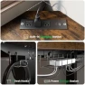Thumbnail L-Shaped Adjustable Height Desk with Charging Station — Standing Desk, SIAGO