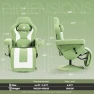 Thumbnail Racing Style Gaming Recliner Chair with Massage Lumbar Support, Footrest, Cup Holder, Side Pouch, High Back Ergonomic... — Smart Chairs, Dowinx