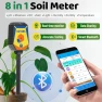 Thumbnail Smart Soil Moisture Meter pH Salinity Tester 8 in 1 — Soil Moisture Sensor, CIZTADA