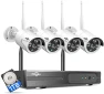 Thumbnail Wireless Pro WiFi Security Camera System, 16CH 4K NVR Kit, Corded Powered 8Pcs 5MP CCTV Home Security Camera System for... — Security Camera, Hiseeu