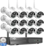 Thumbnail Wireless Pro WiFi Security Camera System, 16CH 4K NVR Kit, Corded Powered 8Pcs 5MP CCTV Home Security Camera System for... — Security Camera, Hiseeu