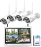 Thumbnail Wireless Pro WiFi Security Camera System, 16CH 4K NVR Kit, Corded Powered 8Pcs 5MP CCTV Home Security Camera System for... — Security Camera, Hiseeu