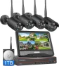 Thumbnail Wireless Pro WiFi Security Camera System, 16CH 4K NVR Kit, Corded Powered 8Pcs 5MP CCTV Home Security Camera System for... — Security Camera, Hiseeu