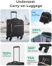 Thumbnail Underseat Carry On Luggage with Spinner Wheels — Smart Luggage, BAGSMART