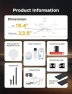 Thumbnail 65 Inch Ultra-thin Smart Ceiling Fan with WiFi Alexa APP Remote Control, Whole Aluminum DC Motor and Blades, 6 Speed,... — Smart Fan, ECOiTEL