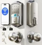 Thumbnail Built-in WiFi Smart Lock with Fingerprint Keypad Deadbolt — Smart Lock, Veise