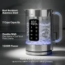 Thumbnail Digital Glass Electric Tea Kettle with Color-Changing LED Lights — Electric Kettle, OVENTE