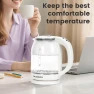 Thumbnail Electric Kettle with Stainless Steel and Glass Visual Boiling — Electric Kettle, Nuxatoms