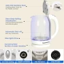 Thumbnail Electric Kettle with Stainless Steel and Glass Visual Boiling — Electric Kettle, Nuxatoms