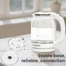 Thumbnail Electric Kettle with Stainless Steel and Glass Visual Boiling — Electric Kettle, Nuxatoms