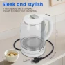 Thumbnail Electric Kettle with Stainless Steel and Glass Visual Boiling — Electric Kettle, Nuxatoms