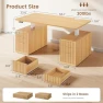 Thumbnail Electric Standing Desk with 6 Drawers — Standing Desk, SEDETA