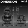 Thumbnail Gaming Chair with Ergonomic Lumbar Support, High Back Recliner, and Footrest — Smart Chairs, N-GEN GAMING