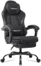 Thumbnail Gaming Chair with Footrest, Adjustable Headrest, Massage Lumbar Support, and Reclining Function — Smart Chairs, Misolant