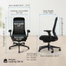 Thumbnail High Back Ergonomic Office Chair with Lumbar Support, Mesh Back, 4D Armrests, and 40° Recline — Smart Chairs, UPLIFT DESK