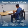 Thumbnail High Back Ergonomic Office Chair with Lumbar Support, Mesh Back, 4D Armrests, and 40° Recline — Smart Chairs, UPLIFT DESK