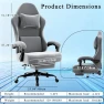 Thumbnail Massage Gaming Chair with Lumbar Support and Footrest — Smart Chairs, HOTOSYCH
