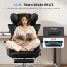 Thumbnail Office Chair Comfy, Big and Tall Executive Leather Chair, High Back Ergonomic Wide Chair with Footrest, Reclining... — Smart Chairs, ALLGOD