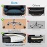 Thumbnail Office Chair Comfy, Big and Tall Executive Leather Chair, High Back Ergonomic Wide Chair with Footrest, Reclining... — Smart Chairs, ALLGOD