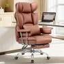 Thumbnail Office Chair Comfy, Big and Tall Executive Leather Chair, High Back Ergonomic Wide Chair with Footrest, Reclining... — Smart Chairs, ALLGOD