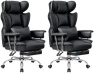 Thumbnail Office Chair Comfy, Big and Tall Executive Leather Chair, High Back Ergonomic Wide Chair with Footrest, Reclining... — Smart Chairs, ALLGOD