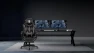 Thumbnail Reclining Gaming Chair with Footrest and Massage — Smart Chairs, Vonesse