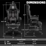 Thumbnail Reclining Gaming Chair with Footrest and Massage — Smart Chairs, Vonesse