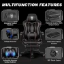 Thumbnail Reclining Gaming Chair with Footrest and Massage — Smart Chairs, Vonesse