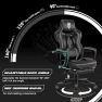 Thumbnail Reclining Gaming Chair with Footrest and Massage — Smart Chairs, Vonesse