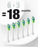 Thumbnail Sonic Electric Toothbrush with 6 Brush Heads — Electric Toothbrush, 7AM2M