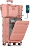 Thumbnail Carry on Luggage with Front Pocket and USB Port — Smart Luggage, imiomo
